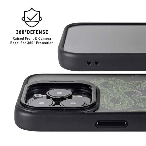 Dragon Ball Z Goku and Shenron iPhone 15 Pro Kickstand Case