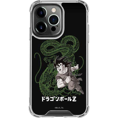 Dragon Ball Z Goku and Shenron iPhone 15 Pro Max Clear Case
