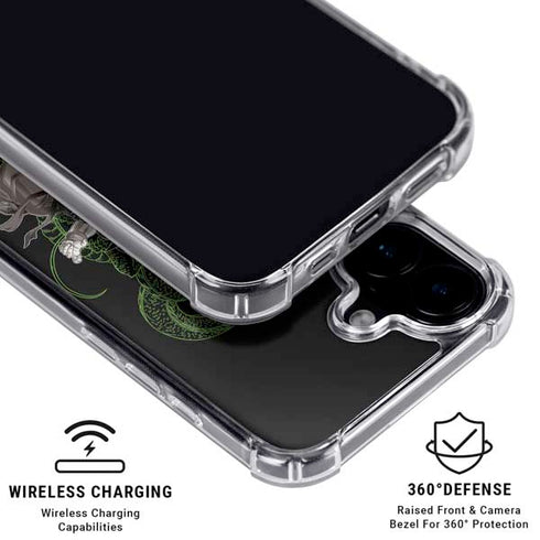 Dragon Ball Z Goku and Shenron iPhone 16 MagSafe Case