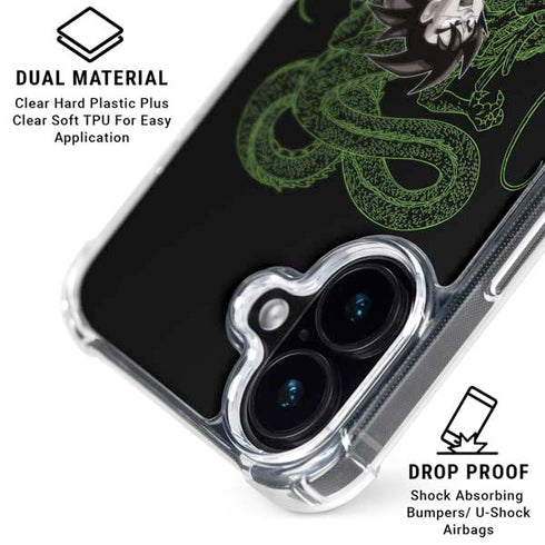 Dragon Ball Z Goku and Shenron iPhone 16 MagSafe Case