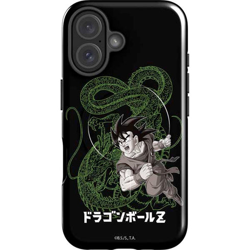 Dragon Ball Z Goku and Shenron iPhone 16 Plus Magsafe Impact Case