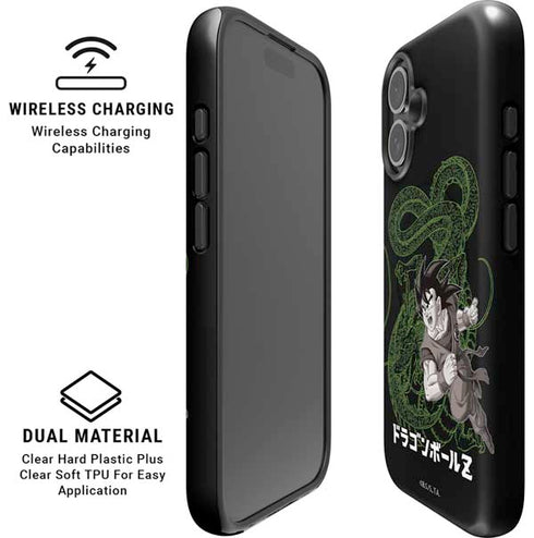Dragon Ball Z Goku and Shenron iPhone 16 Plus Magsafe Impact Case