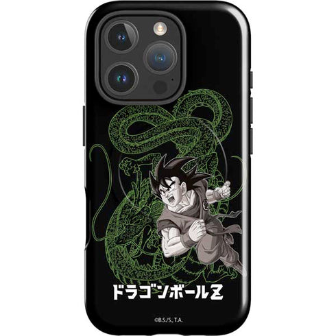 Dragon Ball Z Goku and Shenron iPhone 16 Pro Magsafe Impact Case