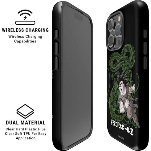 Dragon Ball Z Goku and Shenron iPhone 16 Pro Magsafe Impact Case
