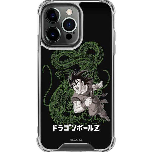 Dragon Ball Z Goku and Shenron iPhone 16 Pro Max Clear Case