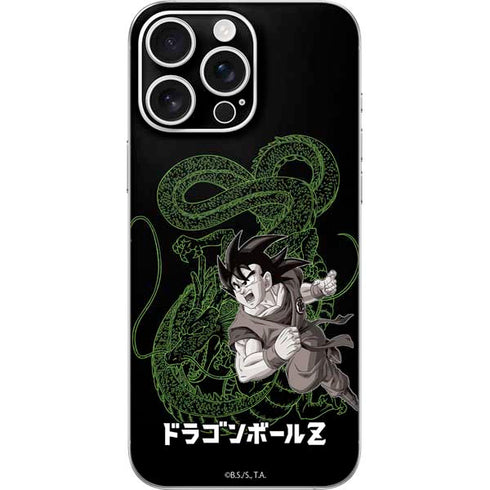 Dragon Ball Z Goku and Shenron iPhone 16 Pro Max Skin