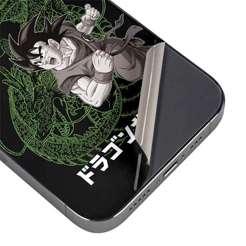 Dragon Ball Z Goku and Shenron iPhone 16 Pro Skin