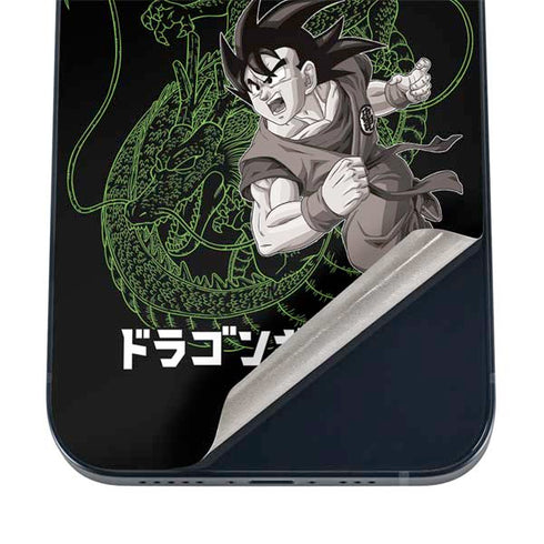 Dragon Ball Z Goku and Shenron iPhone 16 Skin