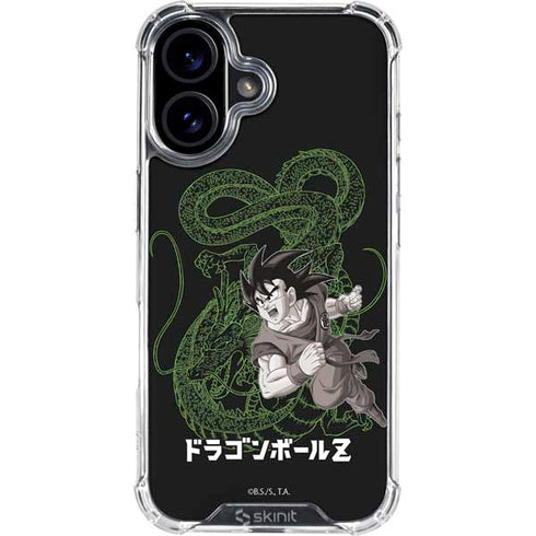 Dragon Ball Z Goku and Shenron iPhone 17 Clear Case