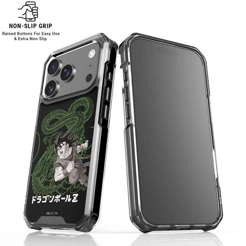 Dragon Ball Z Goku and Shenron iPhone 18 Pro Clear Case