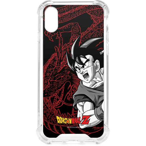 Dragon Ball Z Goku and Shenron iPhone XS Clear Case