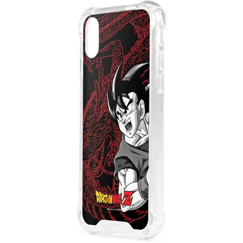 Dragon Ball Z Goku and Shenron iPhone XS Clear Case