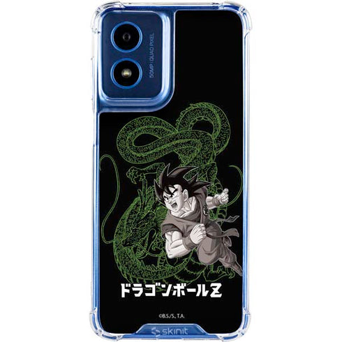 Dragon Ball Z Goku and Shenron Moto G Play 4G (2024) Clear Case
