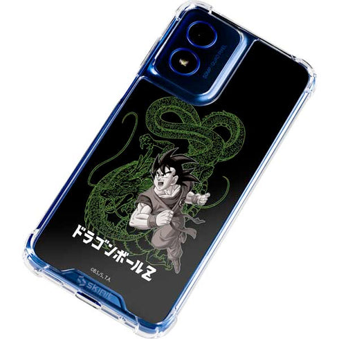 Dragon Ball Z Goku and Shenron Moto G Play 4G (2024) Clear Case
