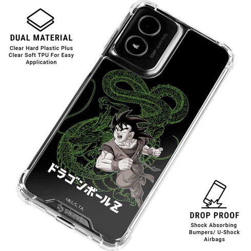 Dragon Ball Z Goku and Shenron Moto G Power 5G (2024) Clear Case