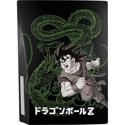 Dragon Ball Z Goku and Shenron PS5 Console Skin