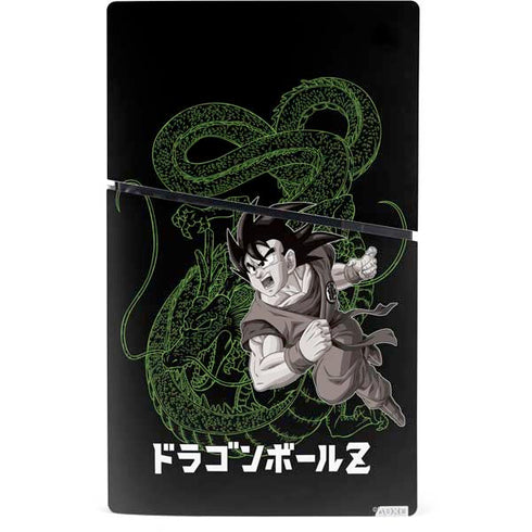Dragon Ball Z Goku and Shenron PS5 Slim Digital Edition Bundle Skin