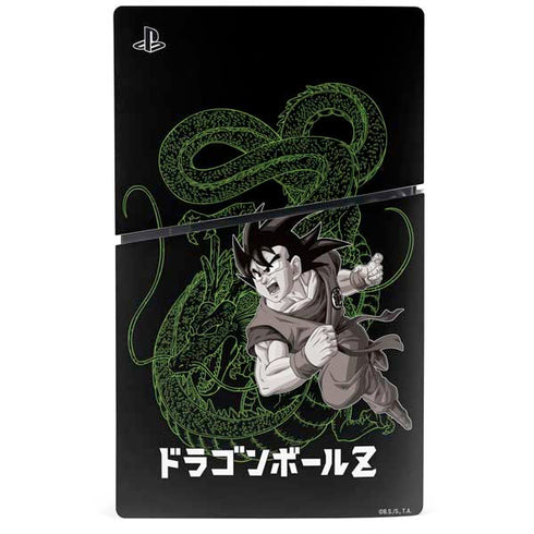 Dragon Ball Z Goku and Shenron PS5 Slim Digital Edition Console Skin