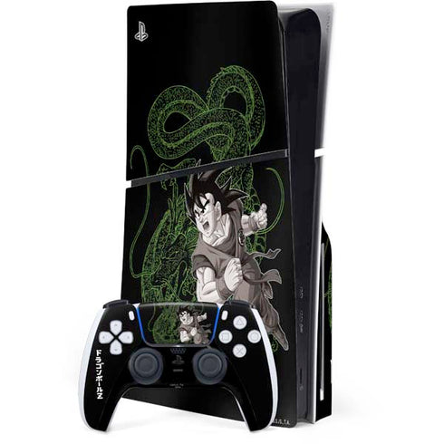 Dragon Ball Z Goku and Shenron PlayStation PS5 Skins