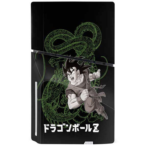 Dragon Ball Z Goku and Shenron PS5 Slim Disk Bundle Skin