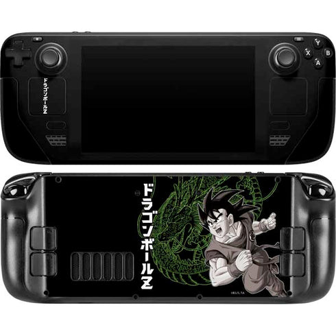 Dragon Ball Z Goku and Shenron Steam Deck Handheld Gaming Computer Skin