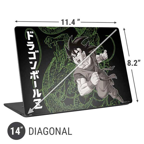 Dragon Ball Z Goku and Shenron Universal Laptop 14in (11.4 x 8.2in) Skin