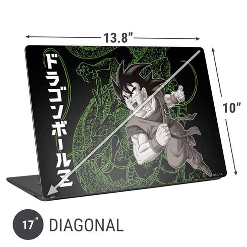Dragon Ball Z Goku and Shenron Universal Laptop 17in (13.8 x 10in) Skin