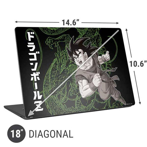 Dragon Ball Z Goku and Shenron Universal Laptop 18in (14.6 x 10.6in) Skin