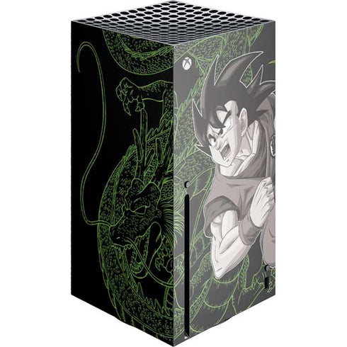 Dragon Ball Z Goku and Shenron Xbox Series X Console Skin