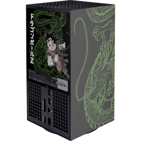 Dragon Ball Z Goku and Shenron Xbox Series X Console Skin