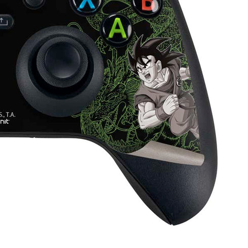 Dragon Ball Z Goku and Shenron Xbox Series X Controller Skin