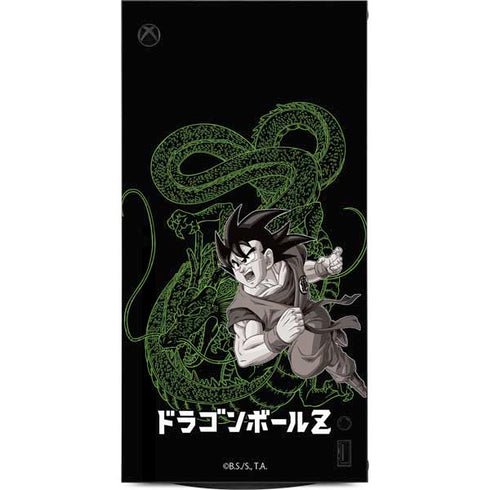 Dragon Ball Z Goku and Shenron XBox Series X Digital Edition Console Skin