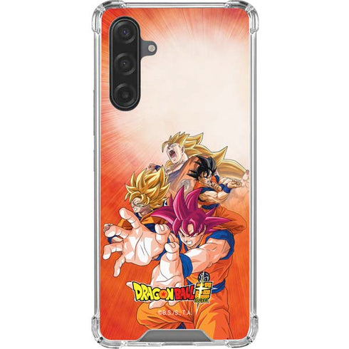 Dragon Ball Super Goku Evolution Galaxy A17 Clear Case