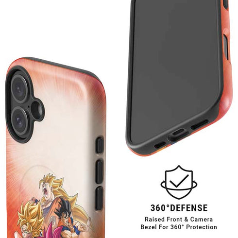 Dragon Ball Super Goku Evolution iPhone 16 Plus Magsafe Impact Case