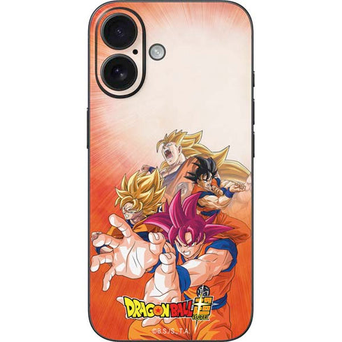 Dragon Ball Super Goku Evolution iPhone 16 Skin