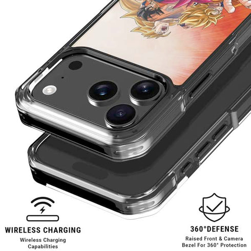 Dragon Ball Super Goku Evolution iPhone 18 Pro Clear Case