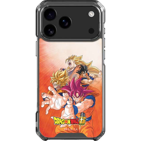 Dragon Ball Super Goku Evolution iPhone 18 Pro Max Clear Case