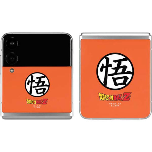 Dragon Ball Z Goku Iconic Kanji Symbol Galaxy Z Flip4 5G Skin