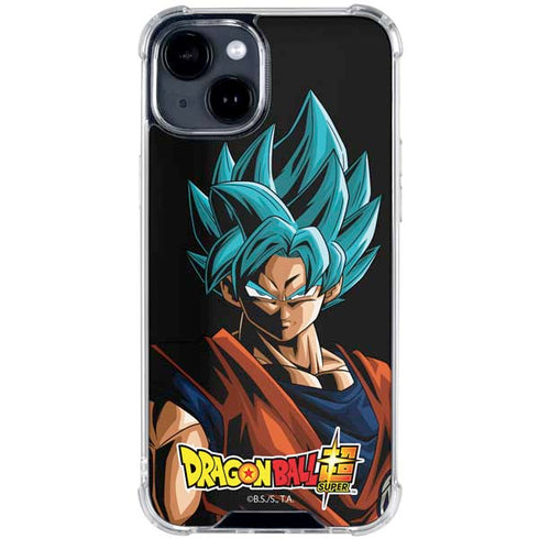 Dragon Ball Super Goku iPhone 15 Plus Clear Case