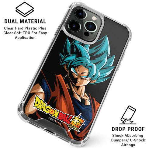 Dragon Ball Super Goku iPhone 15 Pro Clear Case
