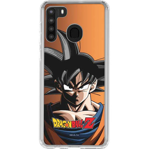 Dragon Ball Z Goku Portrait Galaxy A21 Clear Case