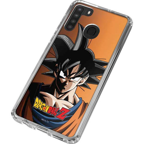 Dragon Ball Z Goku Portrait Galaxy A21 Clear Case