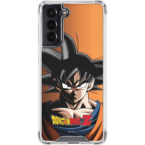 Dragon Ball Z Goku Portrait Galaxy S22 Clear Case