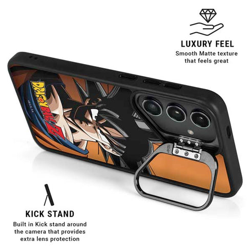 Dragon Ball Z Goku Portrait Galaxy S25 Kickstand Case