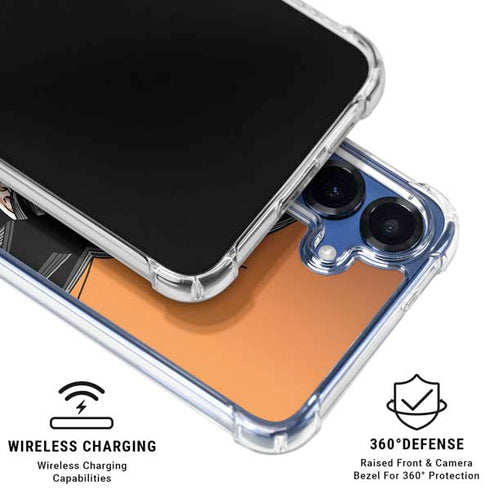 Dragon Ball Z Goku Portrait Galaxy S25 Clear Case