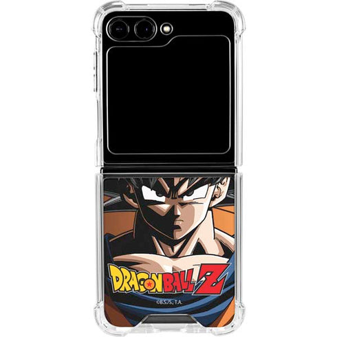 Dragon Ball Z Goku Portrait Galaxy Z Flip5 5G Clear Case