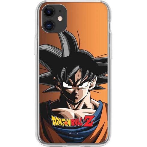 Dragon Ball Z Goku Portrait iPhone 11 Clear Case