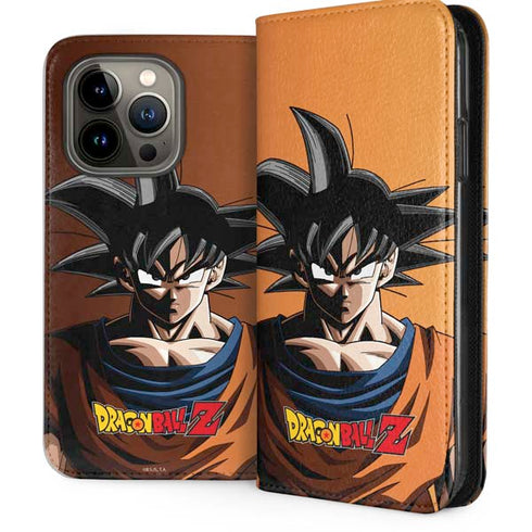 Dragon Ball Z Goku Portrait iPhone 13 Pro Folio Case