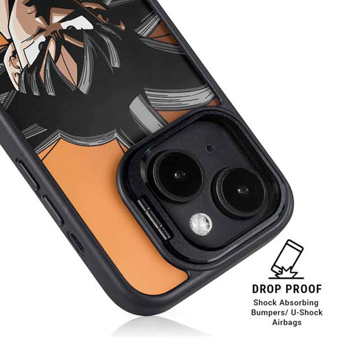Dragon Ball Z Goku Portrait iPhone 14 Plus Kickstand Case