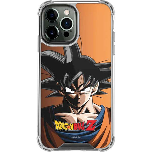 Dragon Ball Z Goku Portrait iPhone 14 Pro Max Clear Case